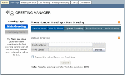 Upload Recording Page