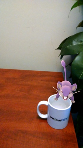 Pokémon GO Rattata On My Desk