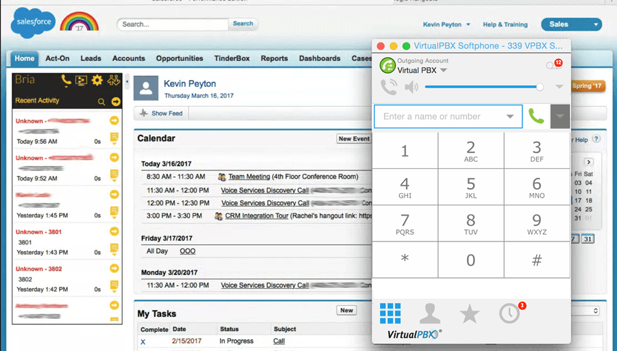Salesforce CRM Integration Screenshot