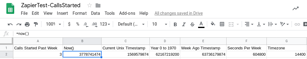 Google Sheets - Calculate Current Time