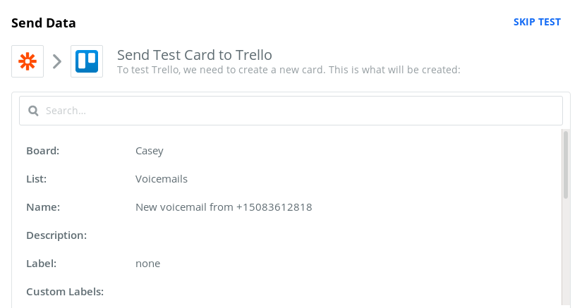 Zapier Conditional Logic Tutorial - Trello Card Test