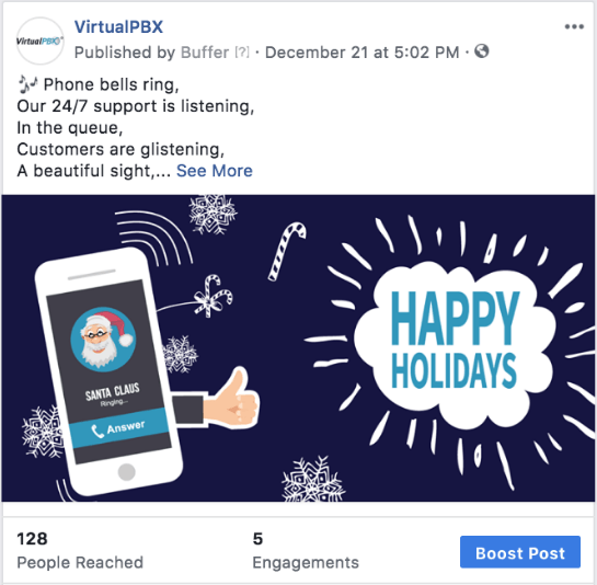 VirtualPBX Facebook Ad