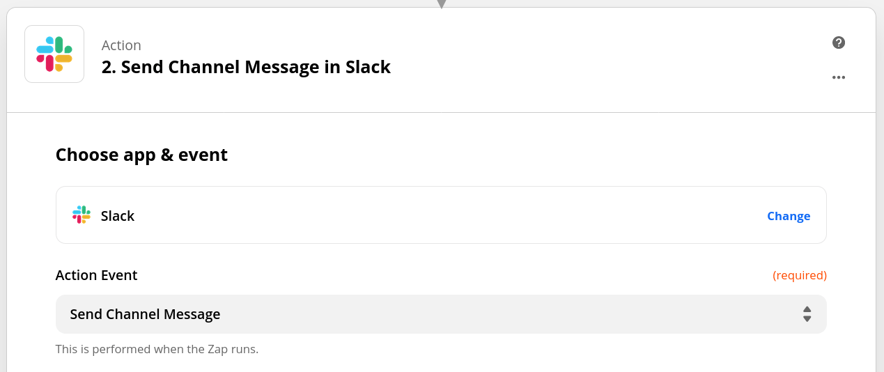 Zapier Slack Integration