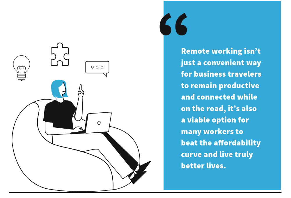 Quote About Individual Remote Work Benefits From VirtualPBX E-Book Chapter 1