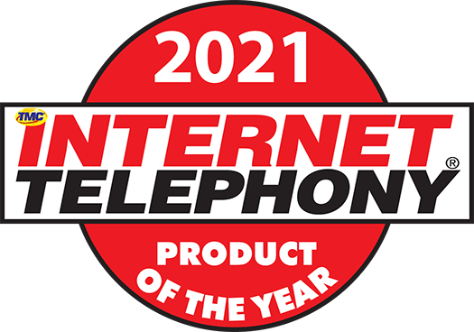 2021 Internet Telephony Product of the Year Logo
