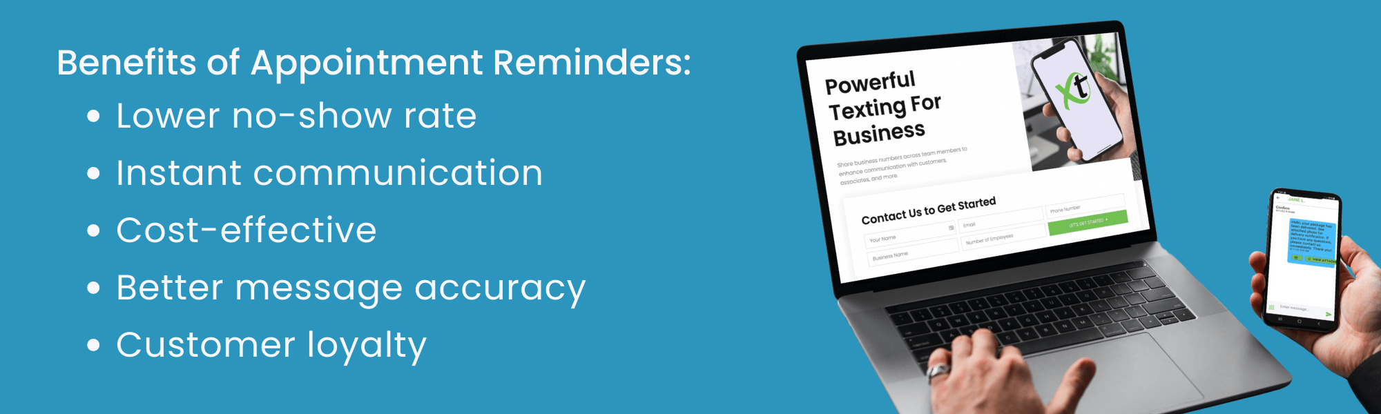 VirtualText Appointment Reminders VirtualText Appointment Reminders Benefits