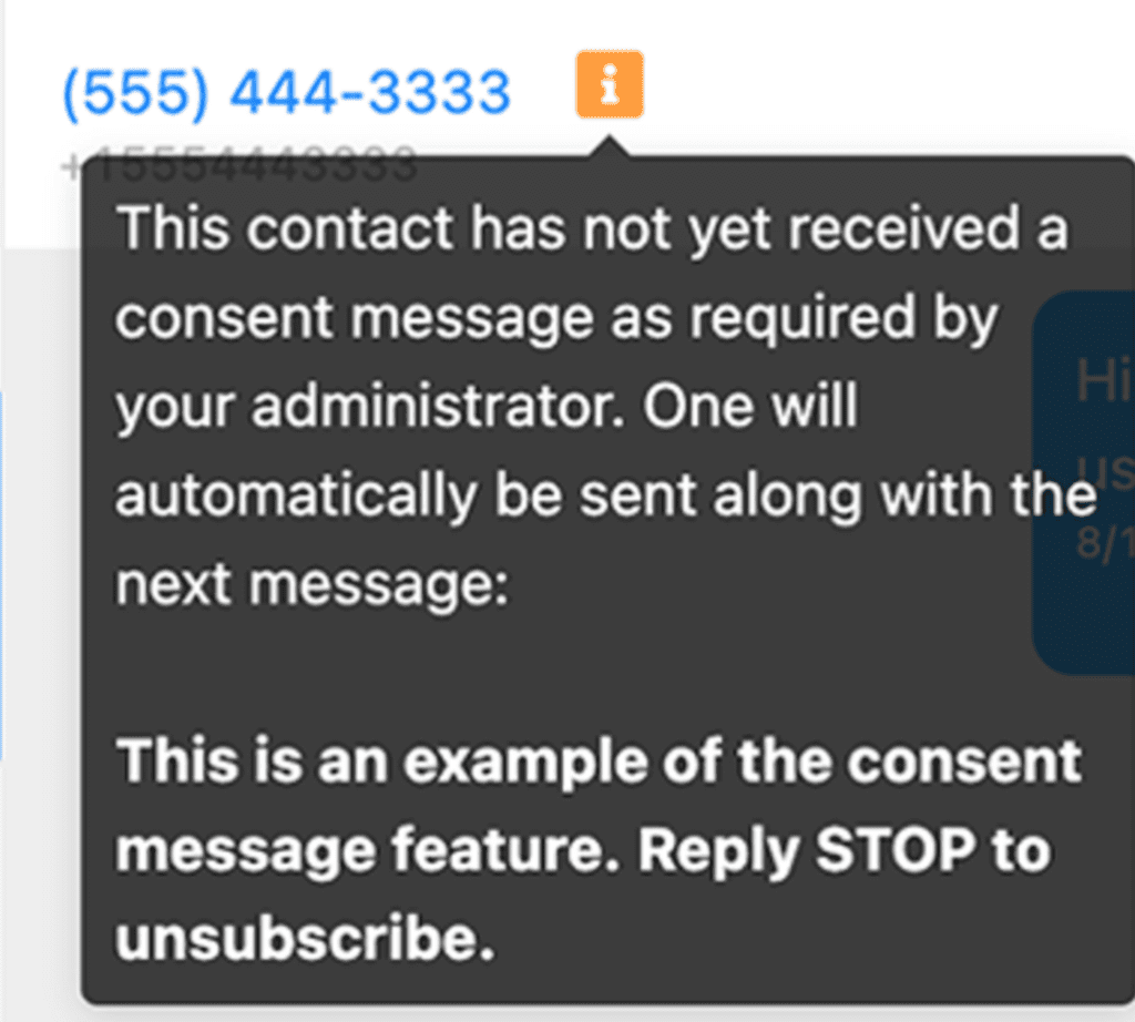 SMS Messaging Technical Specifications-compliance & consent