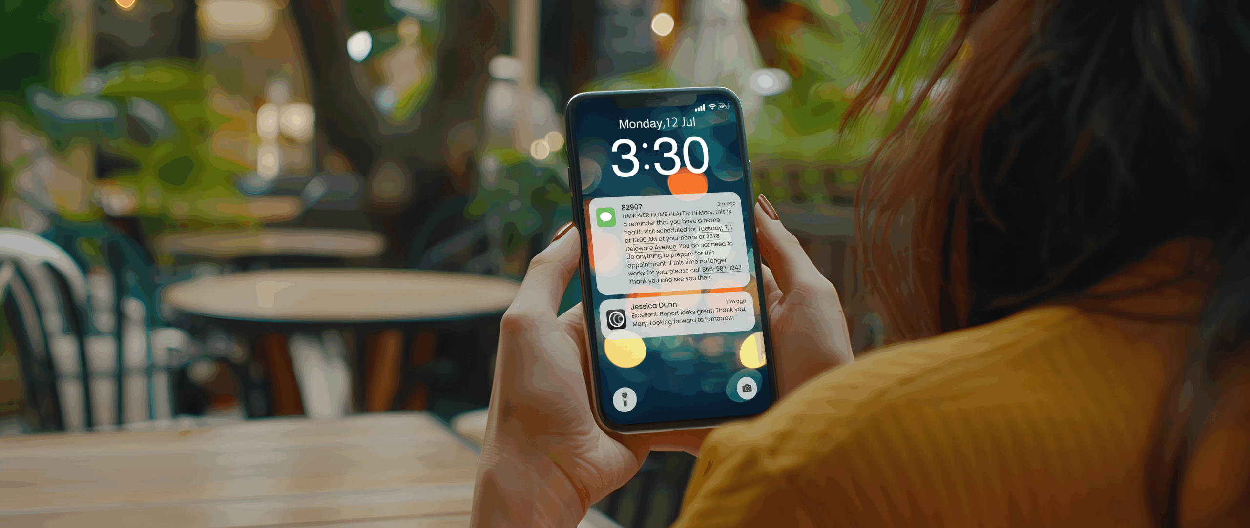 For users, SMS notifications perform like app push notifications on lock screens, home screens, and more without adjusting app settings.
