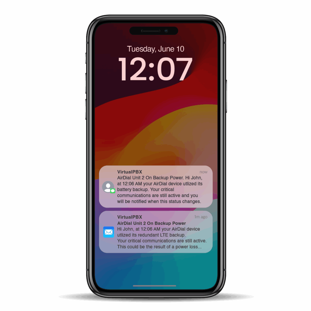 With VirtualPBX AirDial get call notifications the moment any device is activated. Know the moment an emergency happens.