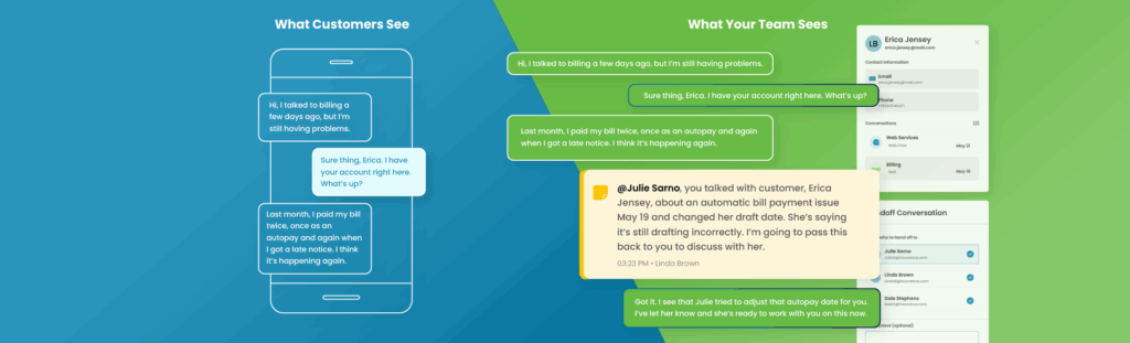 New customer message software from VirtualPBX transitions from SMS to MMS to Web Chat and back