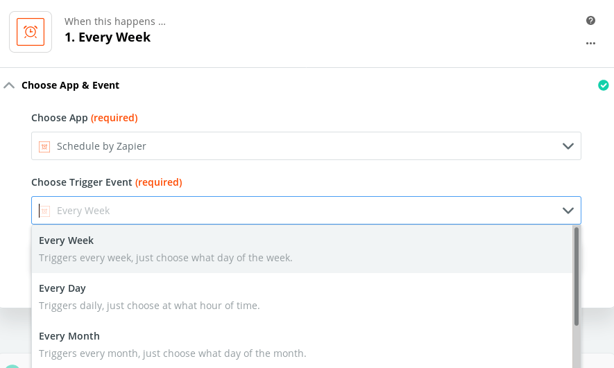 Zapier Tutorial - Send Weekly Email Report - Select Every Week Option Zapier Tutorial - Send Weekly Email Report - Select Every Week Option