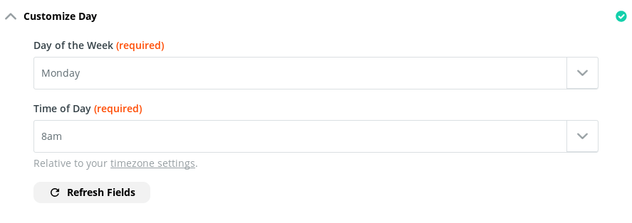 Zapier Tutorial - Send Weekly Email Report - Day and Time Preferences Zapier Tutorial - Send Weekly Email Report - Day and Time Preferences