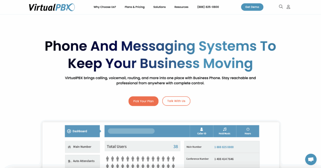 VirtualPBX - top 10 small business phone systems
