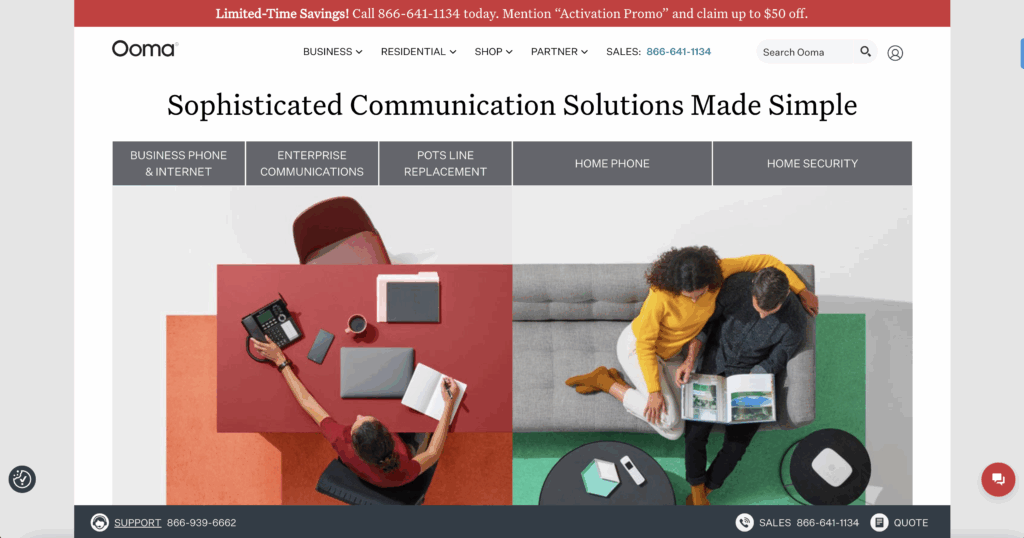 Ooma Office - top 10 small business phone systems