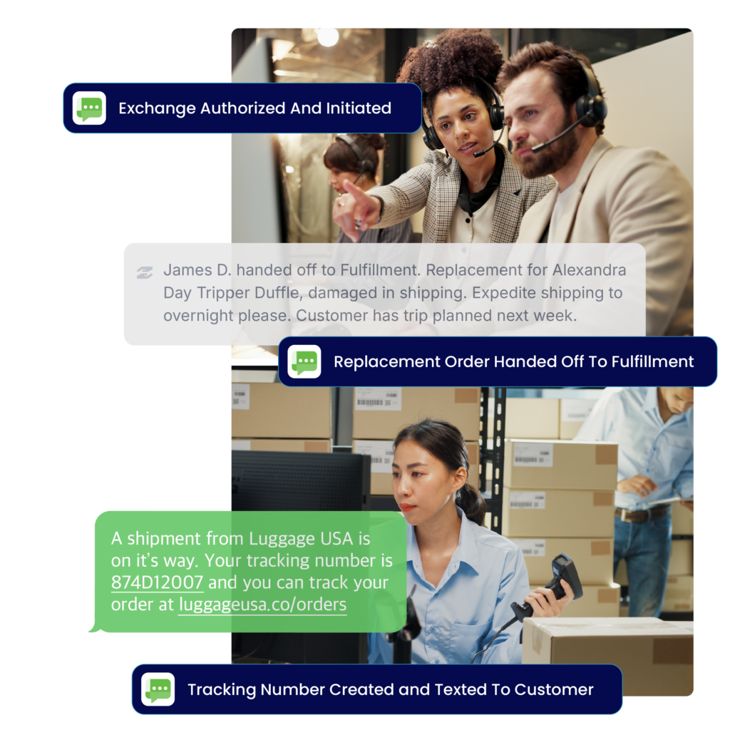 Built for team collaboration, so customer conversations move forward—not sideways.