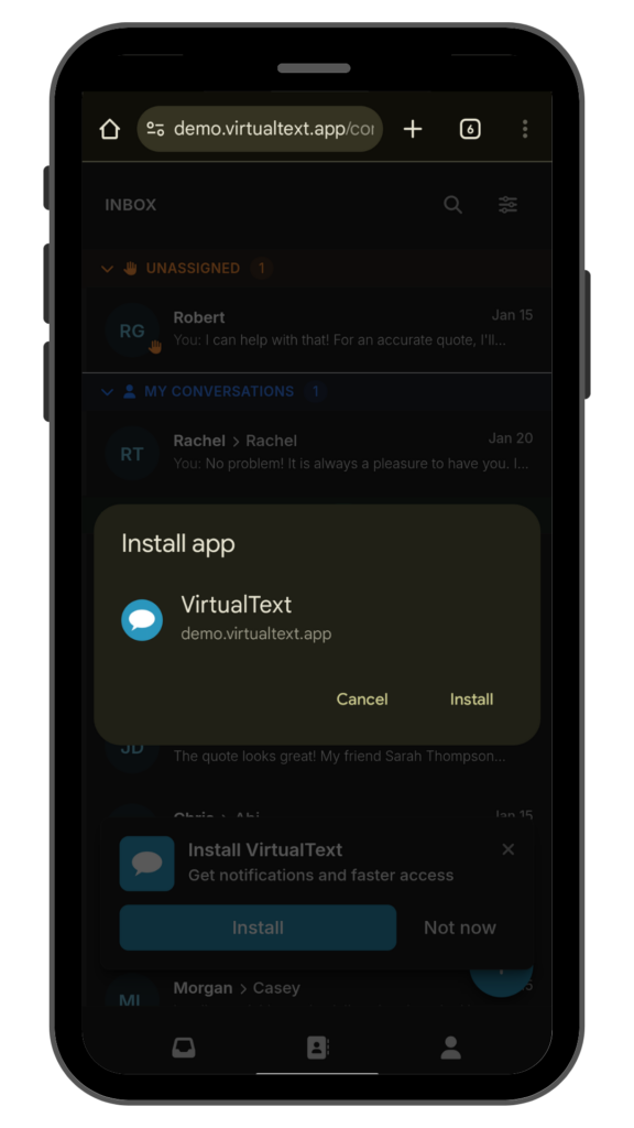 VirtualText PWA: What does PWA mean?