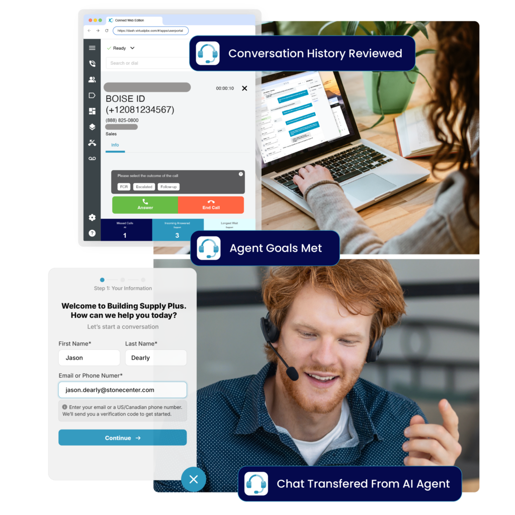Manage calls, texts, and chats in one place — the Complete plan is your omnichannel solution and all-in-one communication platform with a shared inbox.