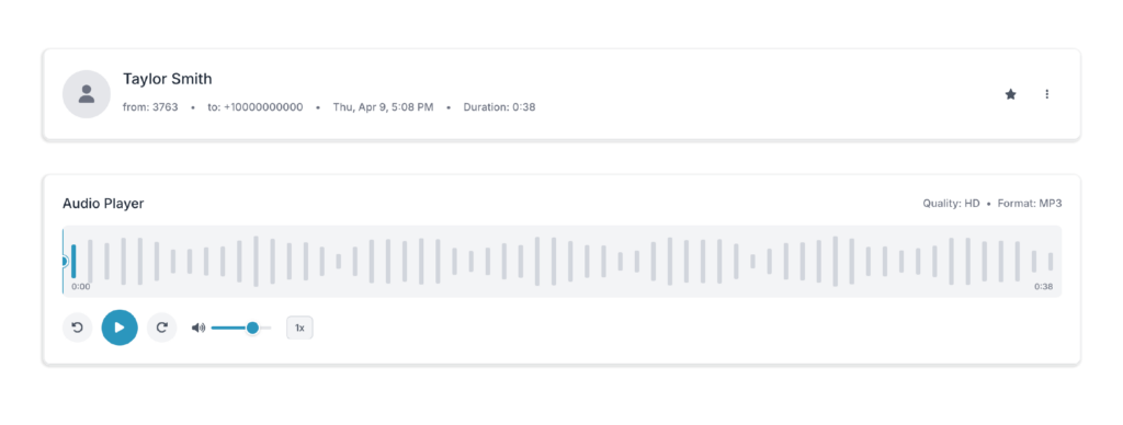 The VirtualPBX Web Phone has call recording and history right inside the interface. Access all your call information from any device with a browser.