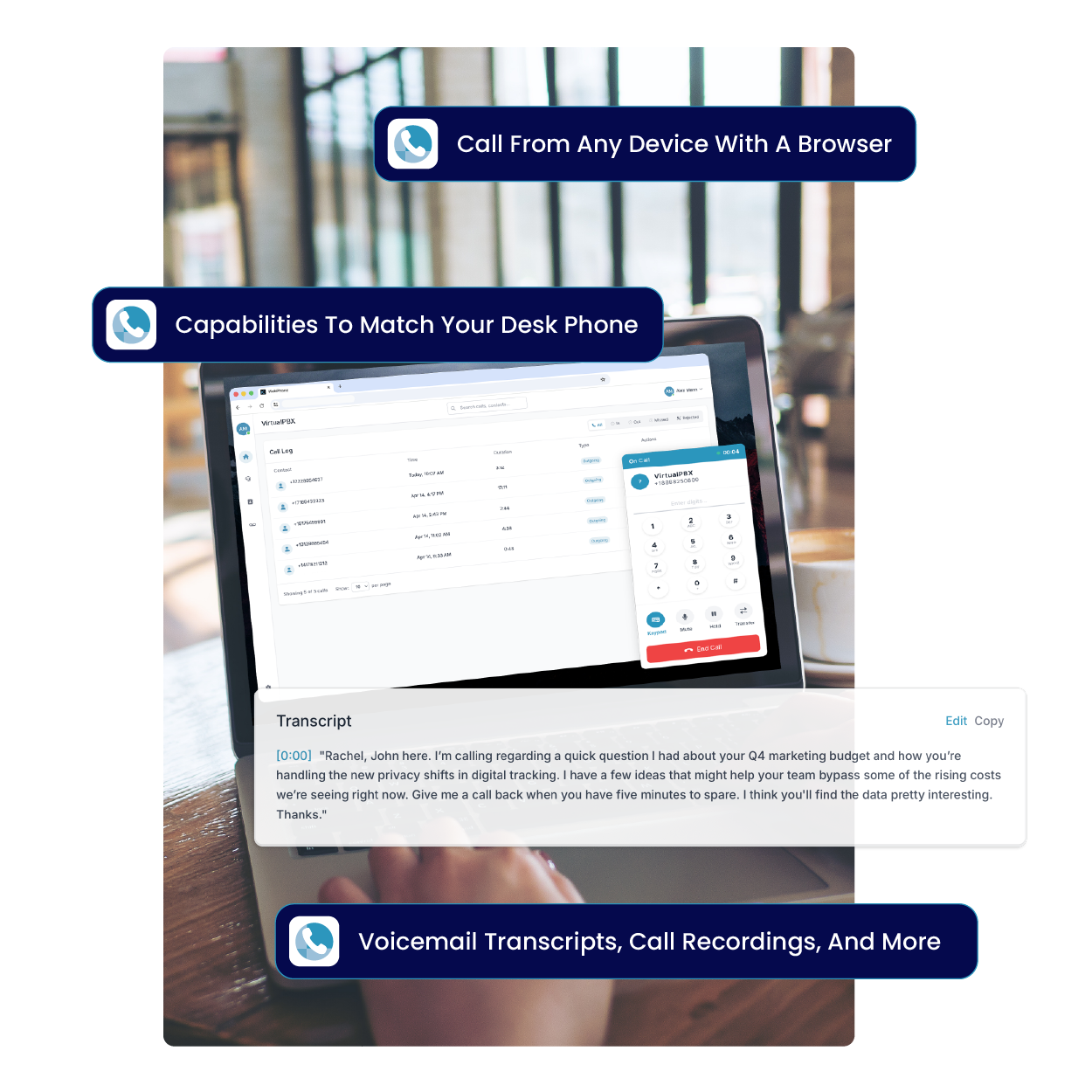 Select Phone Website Business Web Phone | Call From Your Browser | No Downloads