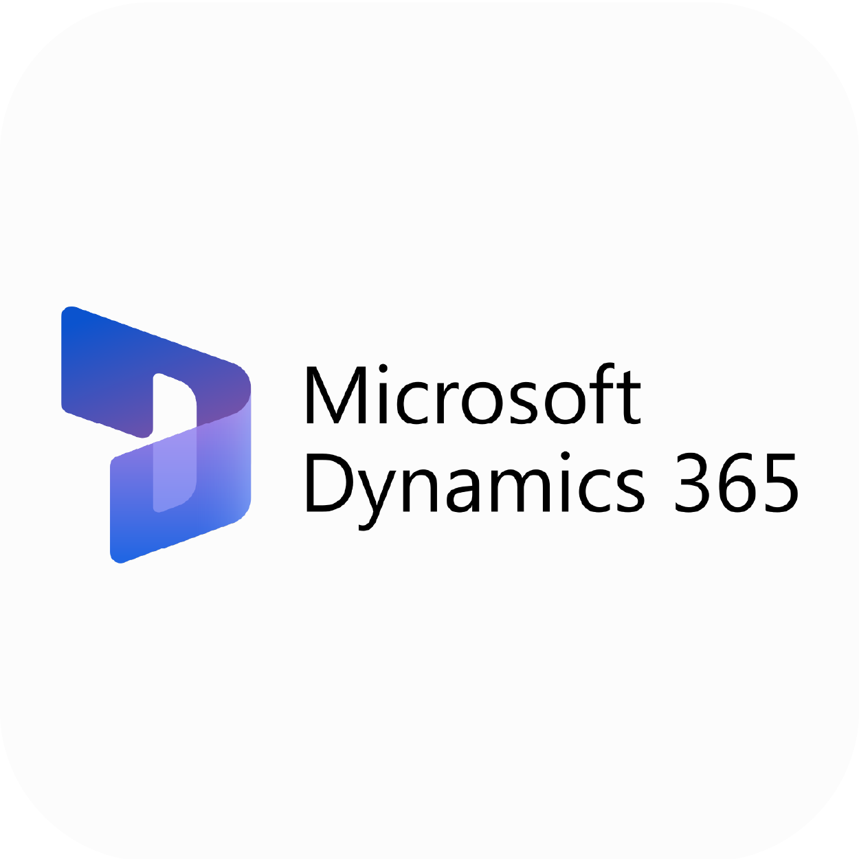 Logo of Microsoft Dynamics 365, denoting enterprise CRM call tracking availability for VirtualPBX.