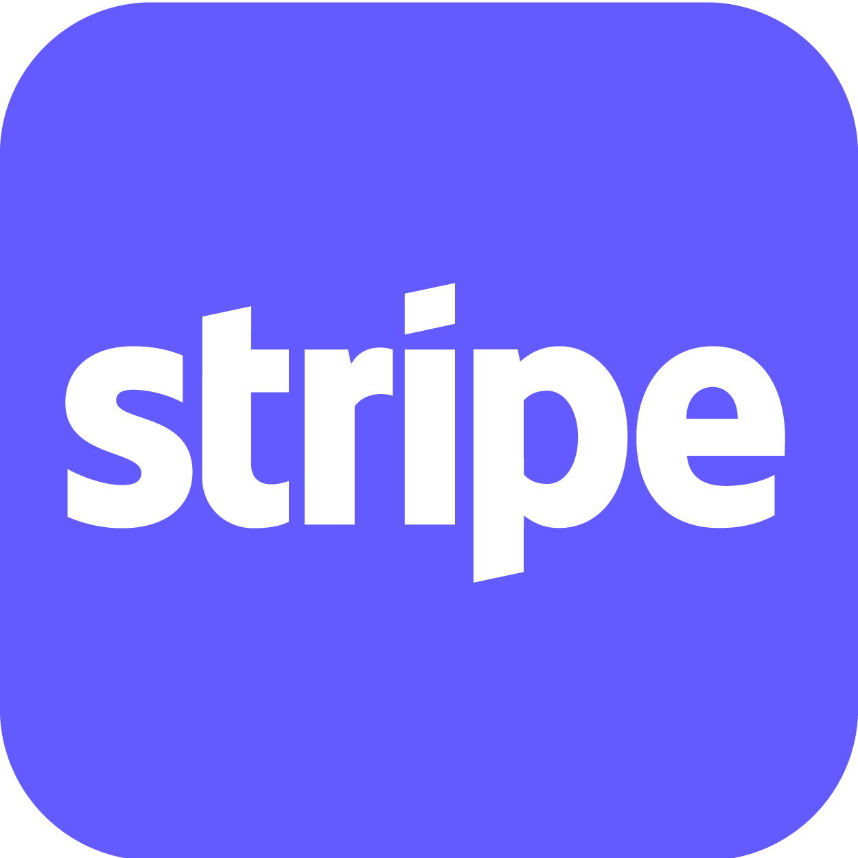 Logo of Stripe payments, illustrating text-to-pay functionality powered by VirtualText.