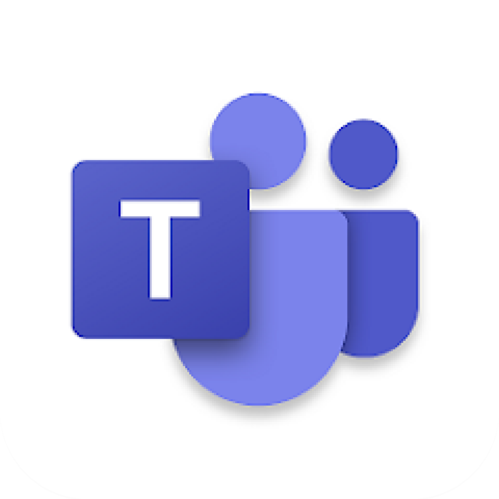 Logo of Microsoft Teams, showing direct routing voice capabilities using VirtualPBX cloud telephony.