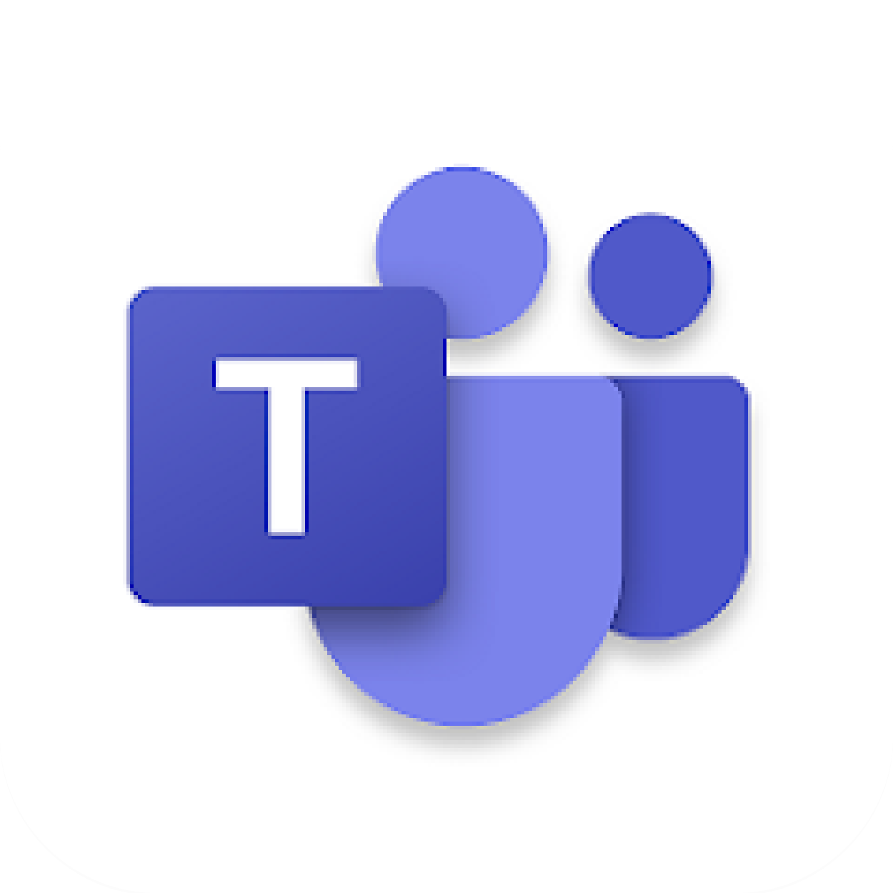 Logo of Microsoft Teams, showing direct routing voice capabilities using VirtualPBX cloud telephony.