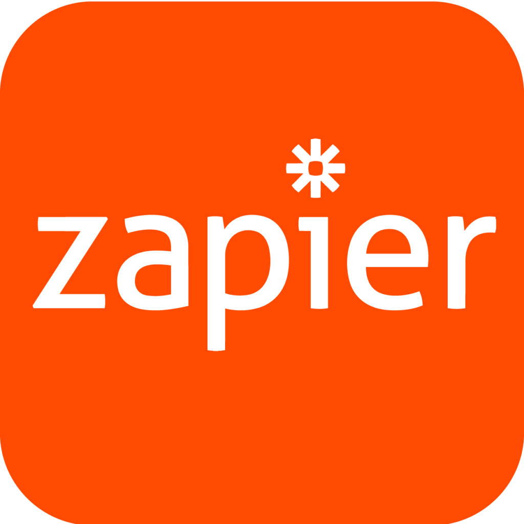 Logo of Zapier automation, showcasing custom workflow capabilities to connect VirtualPBX to thousands of apps.