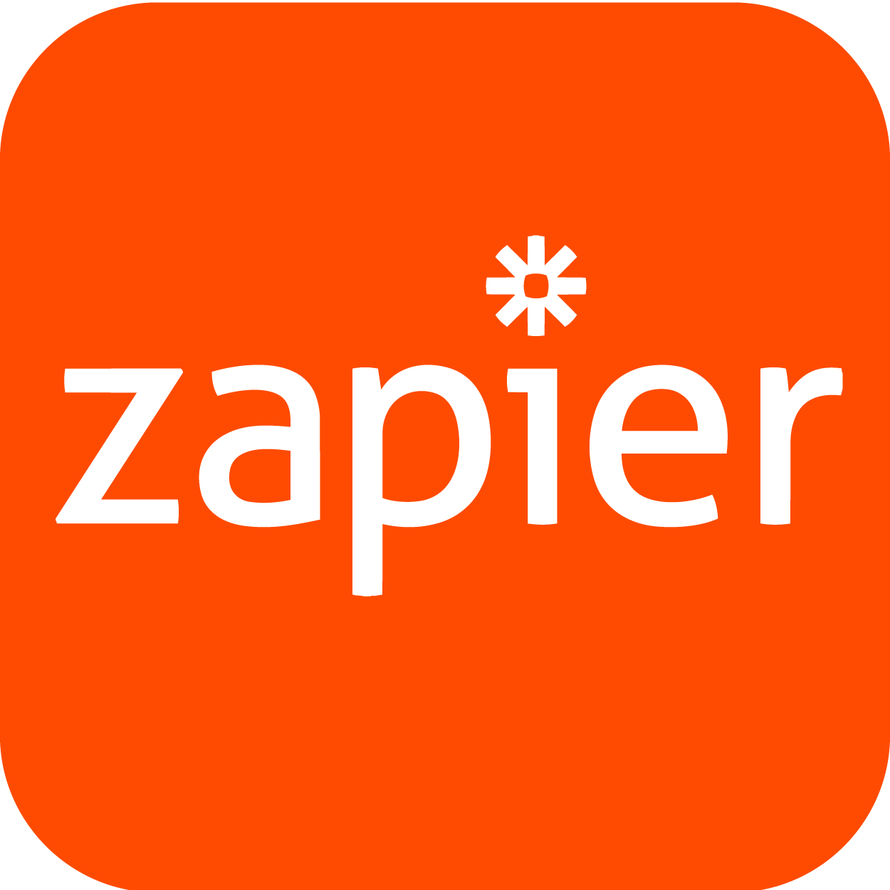 Logo of Zapier automation, showcasing custom workflow capabilities to connect VirtualPBX to thousands of apps.