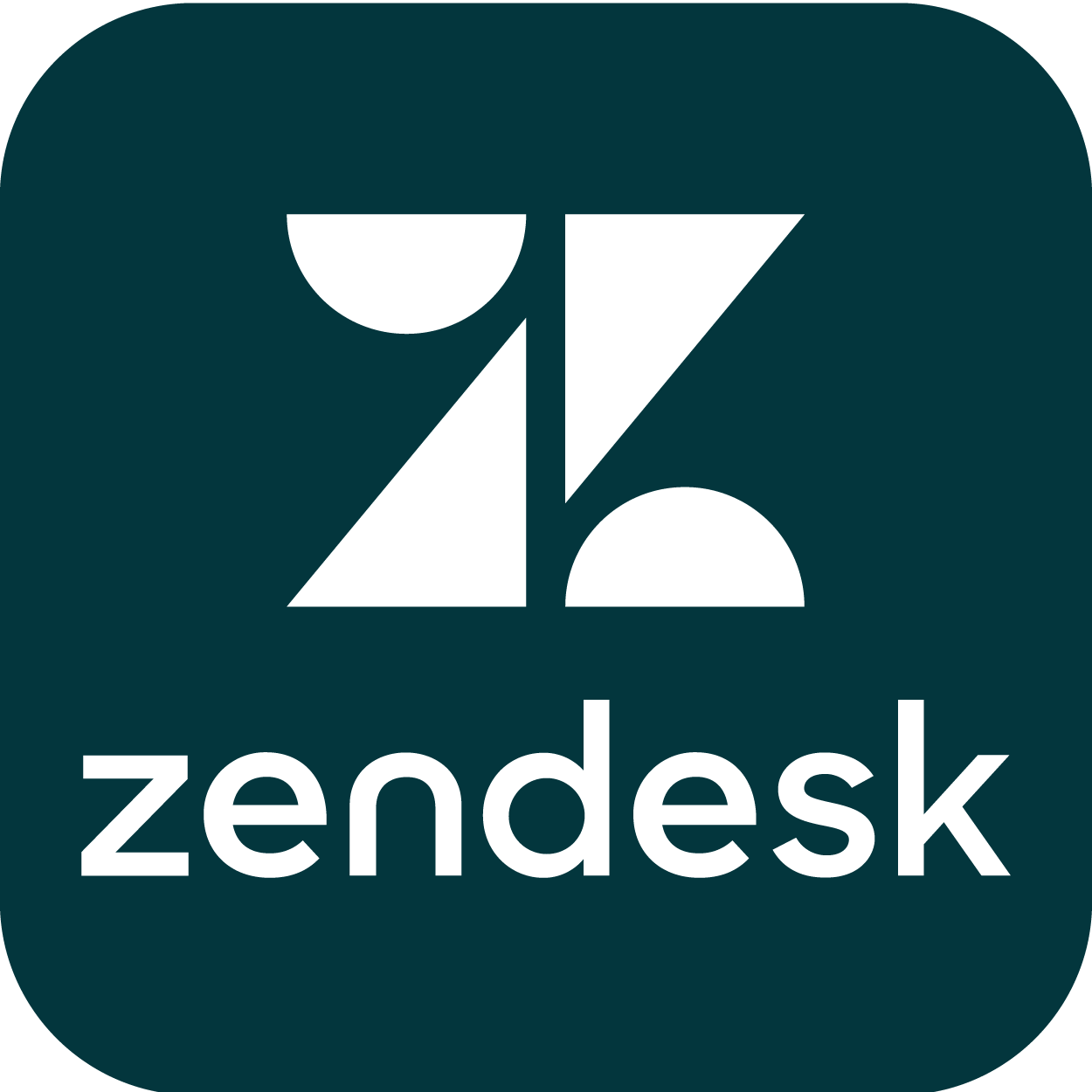 Logo of Zendesk support software, representing call ticket creation and automated call logging capability with VirtualPBX.